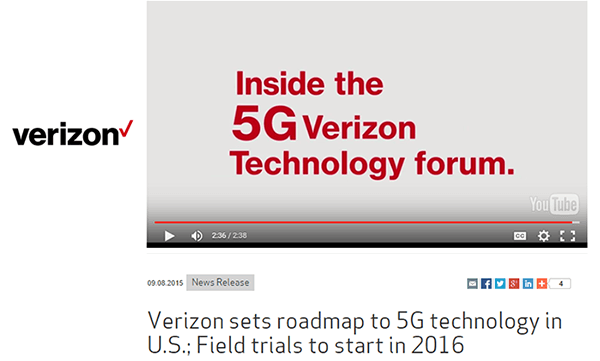 Verizon Completes 5G Spec